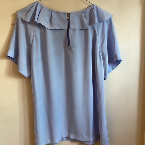 Banana Republic Baby Blue Flutter blouse, M - Picture 5 of 5